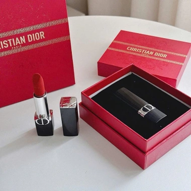 Set Quà Tặng Son Dior 999 Velvet Fullsize – Hộp và Túi Giấy, Giá Ưu Đãi 599k