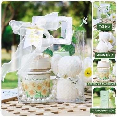 Set quà tặng túi xách dễ thương tăng thiệp ngày nhà giáo 20/11 20/10 8/3 24/2 135k 7