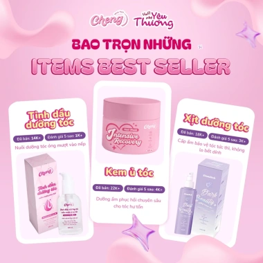 Set Quà Tặng Valentine 3 Trong 1 Kem ủ, Tinh Dầu, Xịt Dưỡng Chenglovehair - 339k 5 Set Quà Tặng Valentine 3 Trong 1 Kem ủ, Tinh Dầu, Xịt Dưỡng Chenglovehair - 339k 5