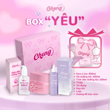 Set Quà Tặng Valentine 3 Trong 1 Kem ủ, Tinh Dầu, Xịt Dưỡng Chenglovehair - 339k 10 Set Quà Tặng Valentine 3 Trong 1 Kem ủ, Tinh Dầu, Xịt Dưỡng Chenglovehair - 339k 10