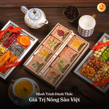 Set quà Tết đặc sản Langfarm – Tinh hoa nông sản, gói trọn vị Tết bản địa 599k