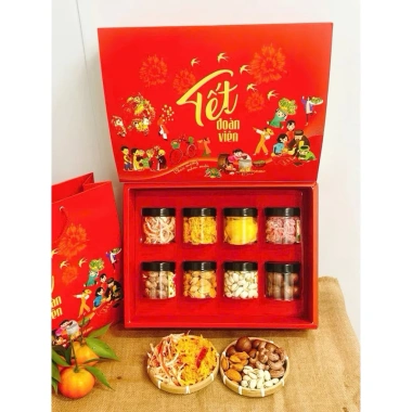 Set Quà Tết Đong Đầy Đoàn Viên Khô Hạt 8 Vị - Giảm Giá Đặc Biệt 337k 9