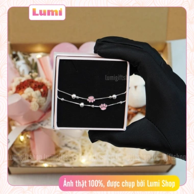 Set quà trang sức Lumi: vòng tay, dây chuyền Hello Kitty hoa gấu, hộp quà 119k 9 Set quà trang sức Lumi: vòng tay, dây chuyền Hello Kitty hoa gấu, hộp quà 119k 9