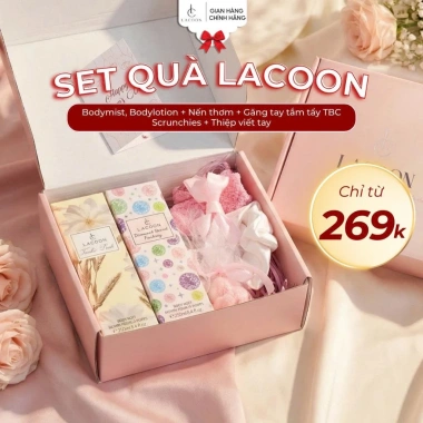 Set Quà Valentine Body Mist Lacoon – Hương Ngọt Ngào, Giá 249.000₫ – Quà Tặng Người Yêu