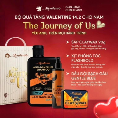 Set quà Valentine cho bạn trai: Sáp vuốt tóc, Xịt tạo phồng, Dầu gội sạch gàu Menitems - Giá 389k 2