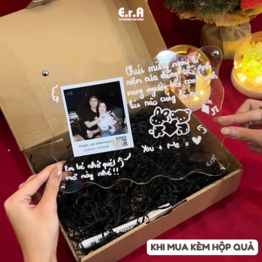 Set Quà Valentine Khung Ảnh Mica Trong Suốt và Code Web, Acrylic Tự Làm Giá 234k Erashop 6