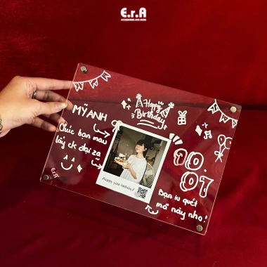 Set Quà Valentine Khung Ảnh Mica Trong Suốt và Code Web, Acrylic Tự Làm Giá 234k Erashop 7