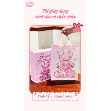 Set quà Valentine SWEET EMBRACE 5 món TUHU - Hộp sang trọng, túi giấy - Chỉ 499.000₫ 5