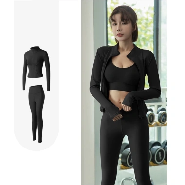 Set quần áo tập gym yoga 2 món nữ Quần dài áo khoác ôm body thời trang giá 249k 10 Set quần áo tập gym yoga 2 món nữ Quần dài áo khoác ôm body thời trang giá 249k 10