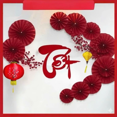 Set Quạt Decor Văn Phòng Nhà Cửa Quán Xinh Chụp Ảnh Tết 2.026 Giá 50.000đ