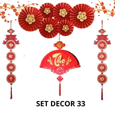 Set Quạt Decor Văn Phòng Nhà Cửa Quán Xinh Chụp Ảnh Tết 2.026 Giá 50.000đ