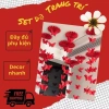 Set quạt giấy đỏ Đón Xuân 2.026 - Trang trí nhà cửa, tiệc cưới, Noel, Tết - Giá ưu đãi 105.000 VNĐ