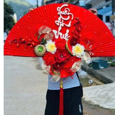 Set Quạt Tết 2.026 Trang Trí Cỡ Lớn 1m1 Rực Rỡ Sang Trọng Giảm Giá 265.000₫