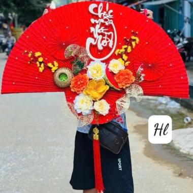 Set Quạt Tết 2.026 Trang Trí Cỡ Lớn 1m1 Rực Rỡ Sang Trọng Giảm Giá 265.000₫