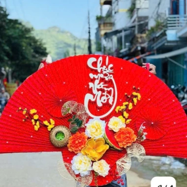 Set Quạt Tết 2.026 Trang Trí Cỡ Lớn 1m1 Rực Rỡ Sang Trọng Giảm Giá 265.000₫