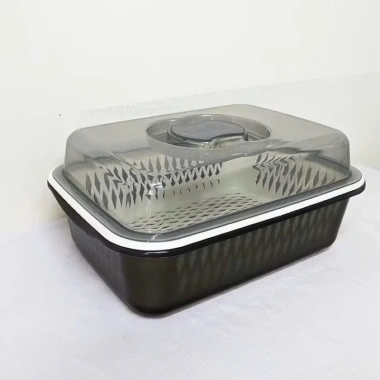 Sét rổ nhựa kèm chậu đựng rau củ, úp chén bát, úp cốc, nắp tiện, ngăn bụi bẩn 48.999₫ 10