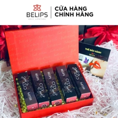 Set Son Belips Bộ Quà Tặng Valentine Cho Bạn Gái – Vỏ Đen Sang Trọng, Quyến Rũ, Truyền Thống, Giá 799.000₫