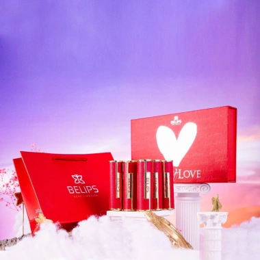 Set Son Belips Bộ Quà Tặng Valentine Cho Bạn Gái – Vỏ Đen Sang Trọng, Quyến Rũ, Truyền Thống, Giá 799.000₫