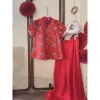 Set Tết 199k – Áo cách tân hoa sang trọng + Quần suông lụa nhẹ, giá ưu đãi 3