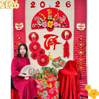 Set Tết Hoa Xuân Mới 2.026 - Trang trí mành tre ngày Tết, bình ngọ, không kèm mành tre, giá 175.420 VND 3 Set Tết Hoa Xuân Mới 2.026 - Trang trí mành tre ngày Tết, bình ngọ, không kèm mành tre, giá 175.420 VND 3