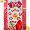 Set Tết Hoa Xuân Mới 2.026 - Trang trí mành tre ngày Tết, bình ngọ, không kèm mành tre, giá 175.420 VND 4