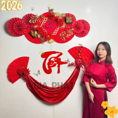 Set Tết Hoa Xuân Mới 2.026 - Trang trí mành tre ngày Tết, bình ngọ, không kèm mành tre, giá 175.420 VND 9 Set Tết Hoa Xuân Mới 2.026 - Trang trí mành tre ngày Tết, bình ngọ, không kèm mành tre, giá 175.420 VND 9