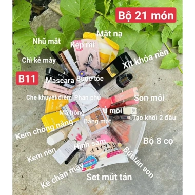 Set Trang Điểm 27 Món - Kem Nền, Phấn Phủ, Che Khuyết Điểm, Tạo Khối, Má Hồng, Nhũ Mắt - 79.000 VND 5 Set Trang Điểm 27 Món - Kem Nền, Phấn Phủ, Che Khuyết Điểm, Tạo Khối, Má Hồng, Nhũ Mắt - 79.000 VND 5