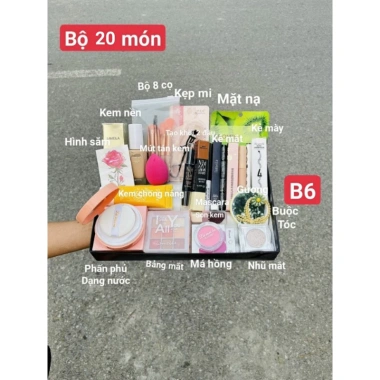 Set Trang Điểm 27 Món - Kem Nền, Phấn Phủ, Che Khuyết Điểm, Tạo Khối, Má Hồng, Nhũ Mắt - 79.000 VND