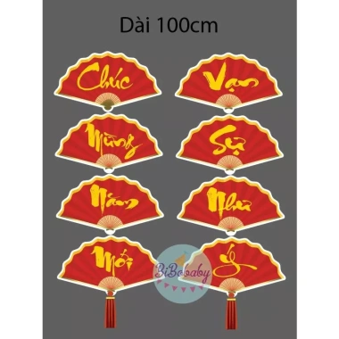 Sét trang trí bảng Tết 2.026 ép plastic tặng nam châm lá, chỉ 20.000₫ – BiBobaby Decor 6
