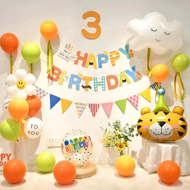 Set Trang Trí Sinh Nhật Bé Trai và Bé Gái - Bong Bóng Bay Happy Birthday, Tặng Số Tuổi, Giá Ưu Đãi 75.000 VND 2