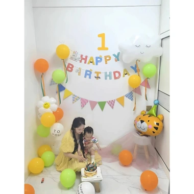 Set Trang Trí Sinh Nhật Bé Trai và Bé Gái - Bong Bóng Bay Happy Birthday, Tặng Số Tuổi, Giá Ưu Đãi 75.000 VND 3