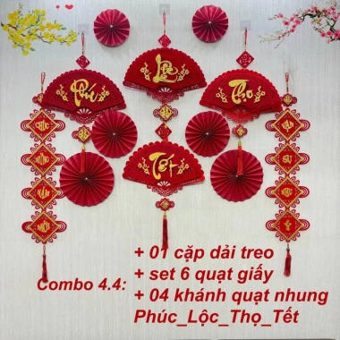 Set trang trí Tết 2.025 - Decor treo tường, không kèm mạnh sau, giá ưu đãi 45.000₫ 5