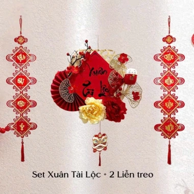 Set trang trí Tết 2.025 - Decor treo tường, không kèm mạnh sau, giá ưu đãi 45.000₫ 8