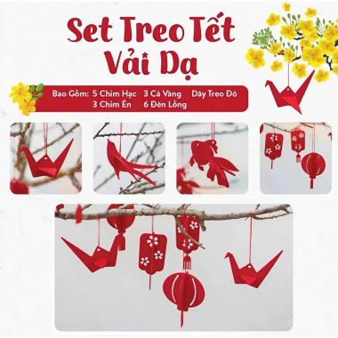 Set Trang Trí Tết 2.026 17 Chi Tiết Đỏ May Mắn Phú Quý - Giá 50.000 3 Set Trang Trí Tết 2.026 17 Chi Tiết Đỏ May Mắn Phú Quý - Giá 50.000 3