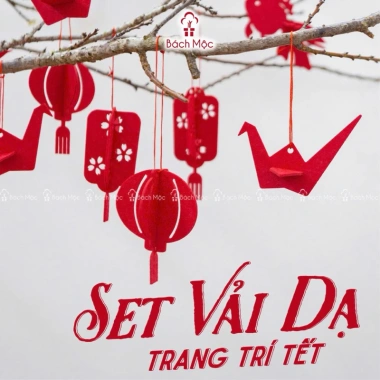 Set trang trí Tết 2.026 dạ 17 chi tiết màu đỏ may mắn, phú quý, giá chỉ 19.900đ 2 Set trang trí Tết 2.026 dạ 17 chi tiết màu đỏ may mắn, phú quý, giá chỉ 19.900đ 2