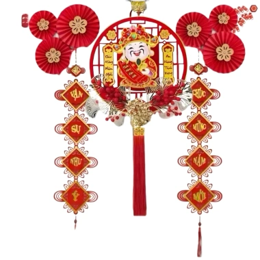 Sét Trang Trí Tết 2.026 Ông Thần Tài 1 Cặp Liễng Nhung và Set Khánh Quạt Phúc Lộc Giá Ưu Đãi 5 Sét Trang Trí Tết 2.026 Ông Thần Tài 1 Cặp Liễng Nhung và Set Khánh Quạt Phúc Lộc Giá Ưu Đãi 5