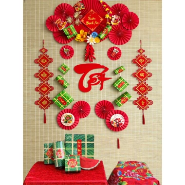 Set Trang Trí Tết 2.026 Xuân Bình An - Mừng Xuân Phát Tài, Giá 279k 2 Set Trang Trí Tết 2.026 Xuân Bình An - Mừng Xuân Phát Tài, Giá 279k 2