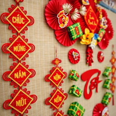 Set Trang Trí Tết 2.026 Xuân Bình An - Mừng Xuân Phát Tài, Giá 279k