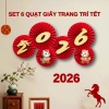 Set Trang Trí Tết Chữ Alu Đỏ, Vải Nhung, Hoa Lụa MonoHome Giá 35k Ưu đãi Năm Mới 7
