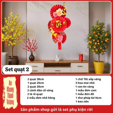Set trang trí Tết truyền thống đón tài lộc đầu năm - Giá chỉ 31.000₫, giảm ngay 6