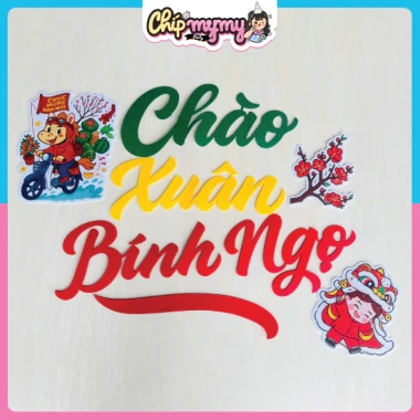 Sét trang trí Tết vải dạ Chúc Mừng Năm Mới 2.026 - Giá ưu đãi 119.000đ