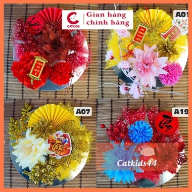 Set trang trí tháp bánh Tết đa mẫu, tháp nước, tháp tài lộc - Giá chỉ 9.500đ