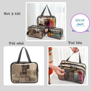 Set túi đựng mỹ phẩm chống thấm nước, gọn gàng, cute - Giá chỉ 25.000đ 6