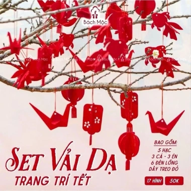 Set Vải Dạ Trang Trí Tết 17 Chi Tiết - Decor Góc Tết Giá Ưu Đãi 25.000₫ 1 Set Vải Dạ Trang Trí Tết 17 Chi Tiết - Decor Góc Tết Giá Ưu Đãi 25.000₫ 1