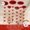 Set Vải Dạ Xuân Tết 2.026 – Quạt Giấy + Phụ Kiện Tiệc Cưới, Noel, Tết – ANGIHOME 10