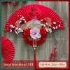 Set Vật Liệu Quạt Đỏ Mix Phụ Kiện Hoa Rtang Trí Decor Tết 2.026 Giá 185,000₫