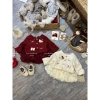 Sét Váy Công Chúa Bé Gái Áo Khoác Dạ Hoa - Đầm Dạ Hội Tết Size 5-13kg 252k