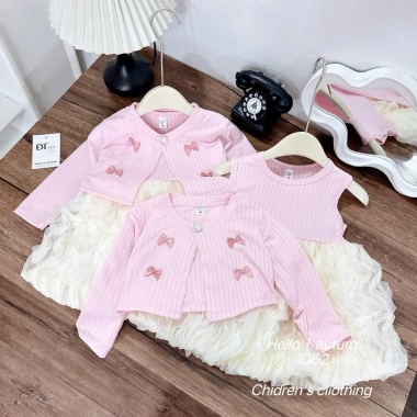 Set váy loan sóng, áo cadigan, sét đầm, áo khoác cho bé gái váy tết 2.026 chỉ 158.600₫