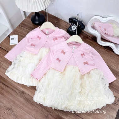 Set váy loan sóng, áo cadigan, sét đầm, áo khoác cho bé gái váy tết 2.026 chỉ 158.600₫