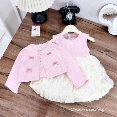 Set váy loan sóng, áo cadigan, sét đầm, áo khoác cho bé gái váy tết 2.026 chỉ 158.600₫